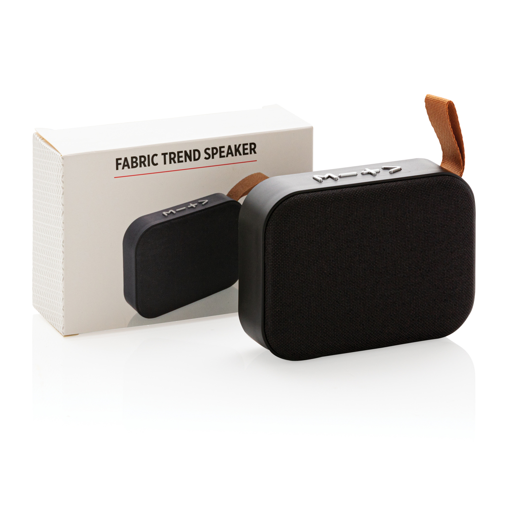 XD Collection Bluetooth-Lautsprecher 3W mit Stoffbezug, bedruckbar