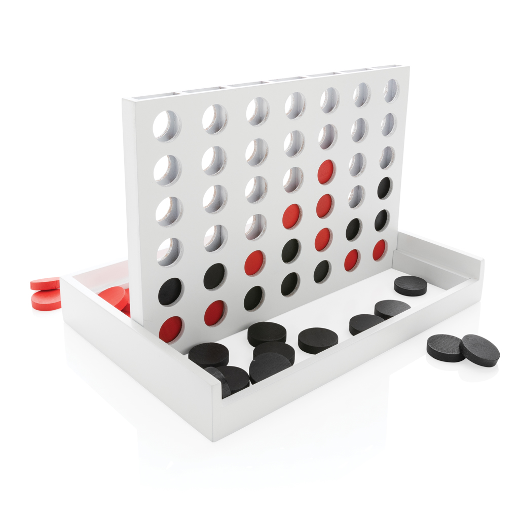 Connect Four Holzspiel aus FSC-Holz mit Logo-Veredelung Connect Four Holzspiel aus FSC-Holz mit Logo-Veredelung