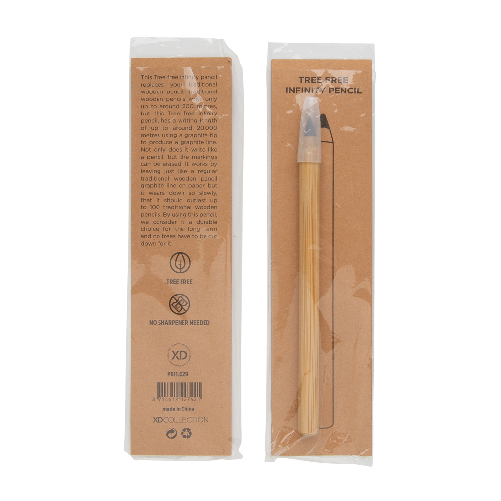 Tree-Free Bambus-Graphit Infinity-Bleistift – braun