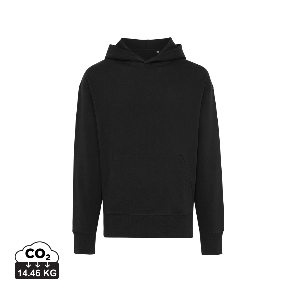 iqoniq Yoho Relax-Hoodie 340 g/m² aus 50 % recycelter & 50 % Bio-Baumwolle, bestickbar & bedruckbar