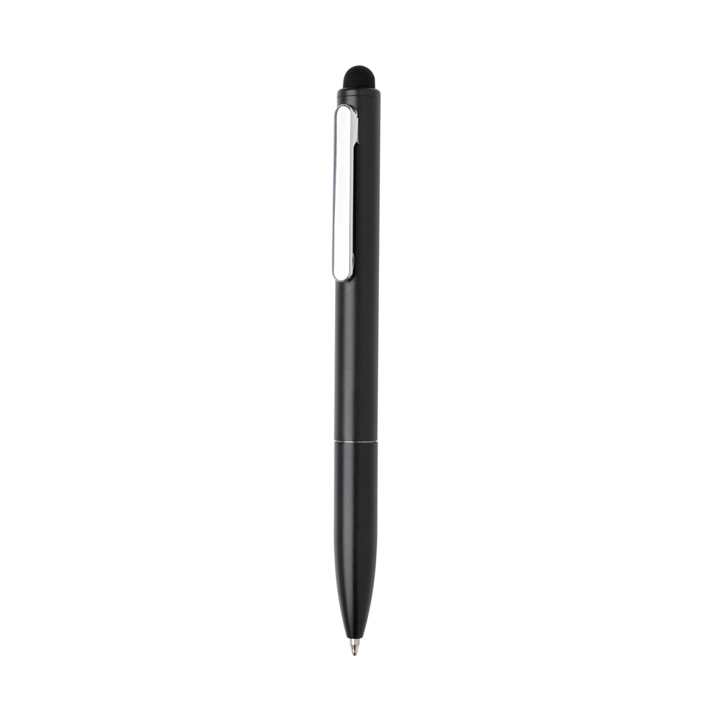 Kymi Kugelschreiber mit Stylus aus RCS-recyceltem Aluminium, bedruckbar Kymi Kugelschreiber mit Stylus aus RCS-recyceltem Aluminium, bedruckbar
