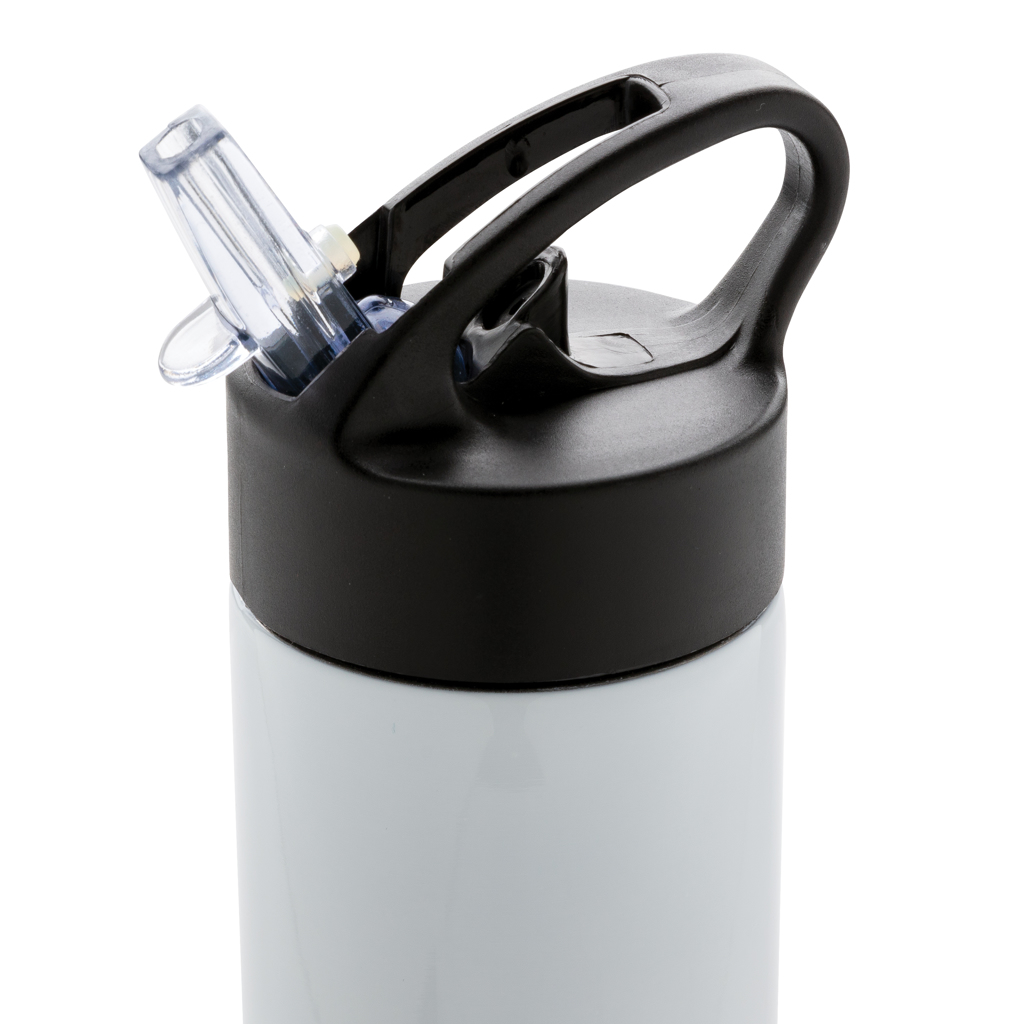 Edelstahl-Sportflasche 500 ml mit Trinkvorrichtung – weiß Edelstahl-Sportflasche 500 ml mit Trinkvorrichtung – weiß