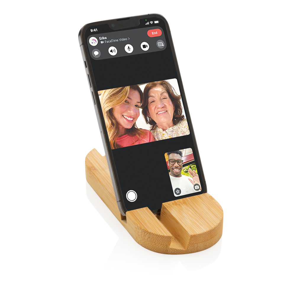 Bambus Schreibtisch-Halter für Smartphone & Tablet – braun Bambus Schreibtisch-Halter für Smartphone & Tablet – braun