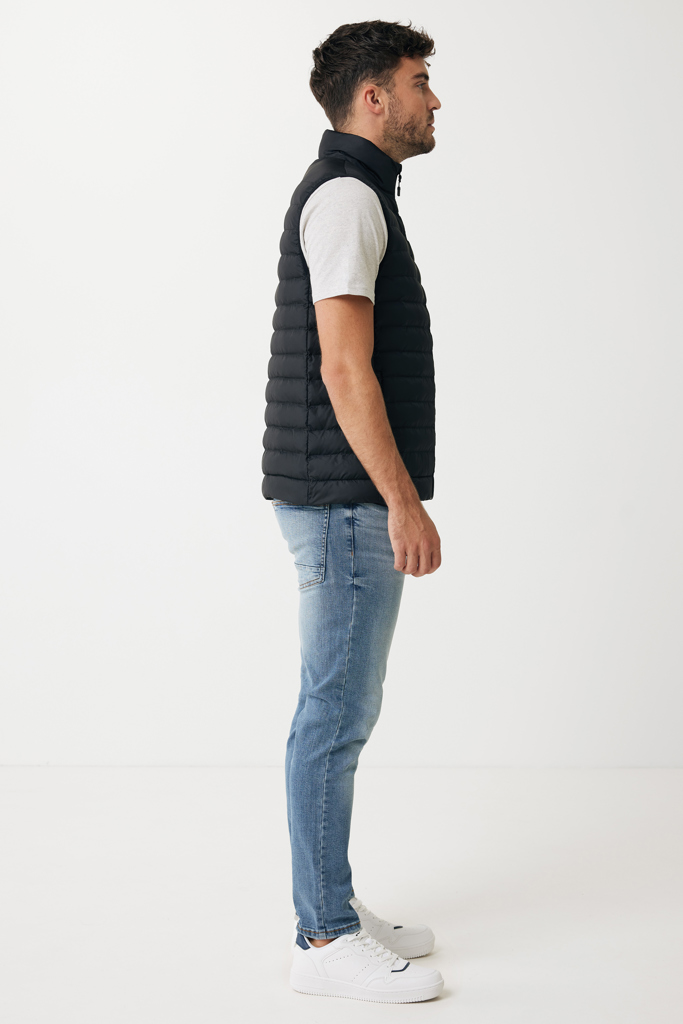 IQONIQ Meru Herren Bodywarmer aus 100% recyceltem Polyester – bedruckbar mit Logo