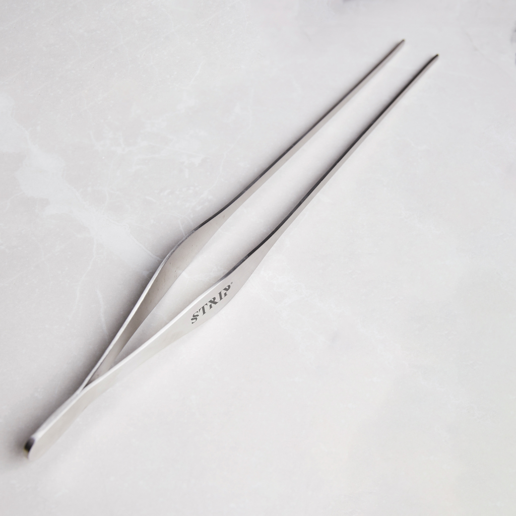 Edelstahl-Profi Kochzange 35 cm, gerippt – Stahl