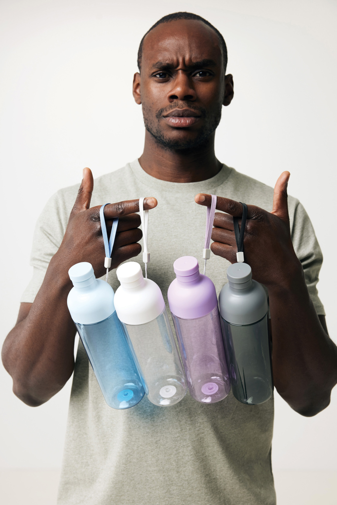 XD Collection Impact Trinkflasche 600 ml aus 65 % recyceltem PET (rPET), RCS-zertifiziert, mit Logo bedruckbar XD Collection Impact Trinkflasche 600 ml aus 65 % recyceltem PET (rPET), RCS-zertifiziert, mit Logo bedruckbar