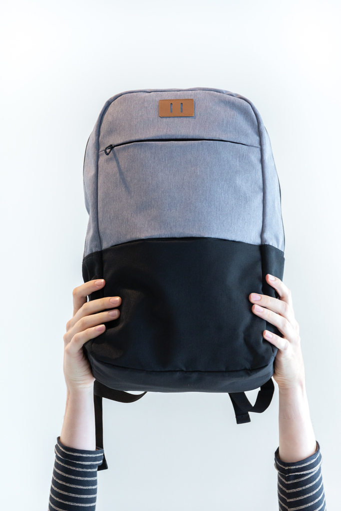 XD Collection Laptop-Rucksack 15,6 Zoll mit USB-Port und RFID-Schutz, PVC-frei