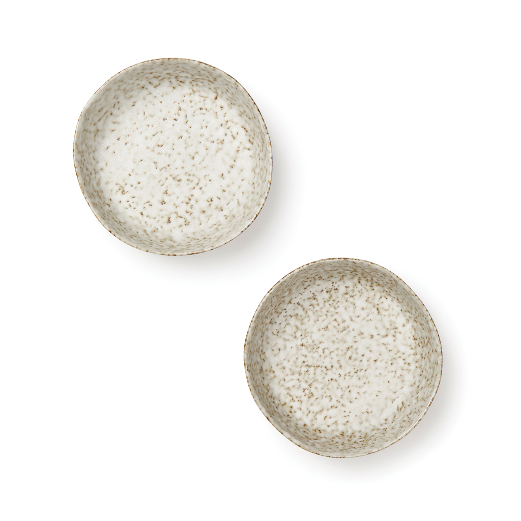VINGA Nuvem Mini-Bowl 2er-Set – Handglasiertes Steingut, Ø 15,5 cm