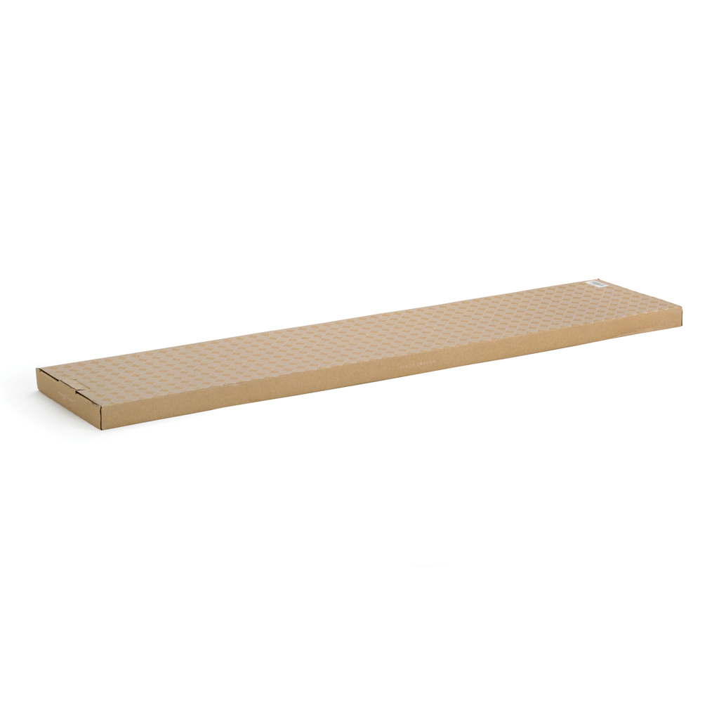 VINGA Buscot langes Servierbrett aus FSC-Teakholz, 75 cm, mit Logo-Gravur