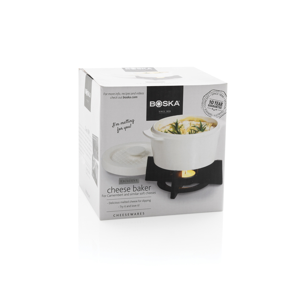 BOSKA Cheese Baker 500 ml aus Porzellan und Gusseisen mit Logodruck BOSKA Cheese Baker 500 ml aus Porzellan und Gusseisen mit Logodruck