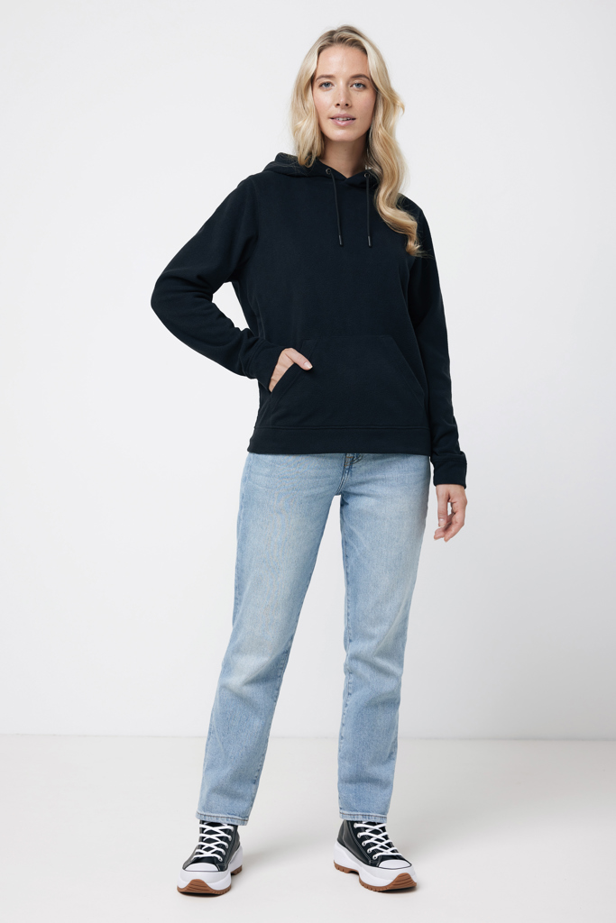 iqoniq Trivor Unisex-Mikrofleece-Hoodie aus 100% recyceltem Polyester, mit Stickerei oder Aufnäher veredelbar