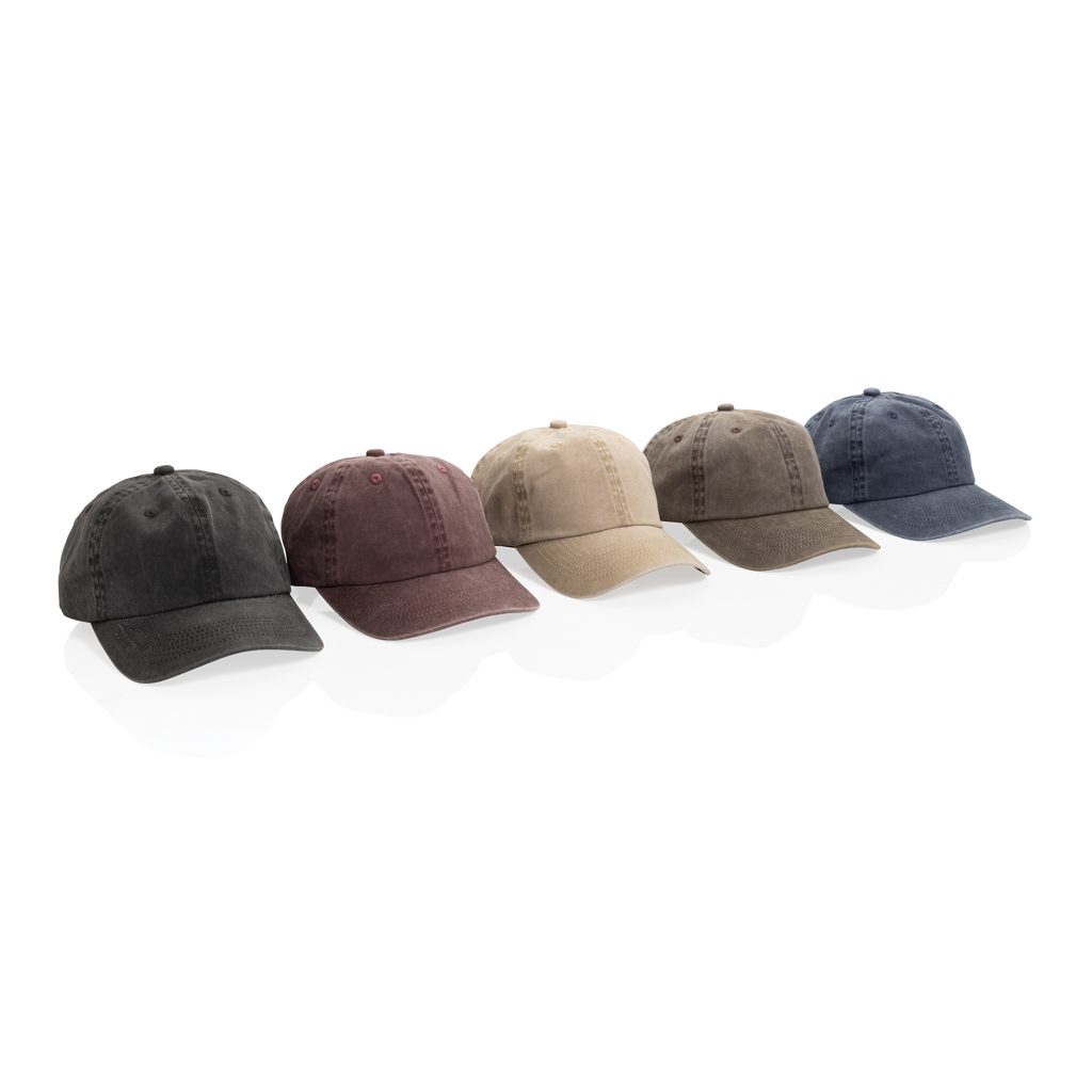 XD Xclusive BEAU AWARE™ Washed 6-Panel Cap aus Baumwolltwill 270 g/m², mit Logo bestickbar XD Xclusive BEAU AWARE™ Washed 6-Panel Cap aus Baumwolltwill 270 g/m², mit Logo bestickbar