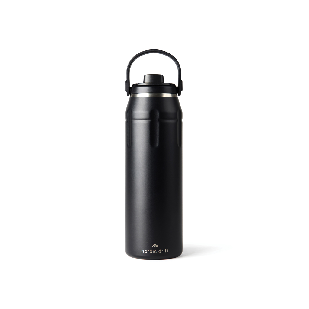 Nordic Drift trail Sportflasche 940 ml aus recyceltem RCS-Edelstahl, bedruckbar Nordic Drift trail Sportflasche 940 ml aus recyceltem RCS-Edelstahl, bedruckbar