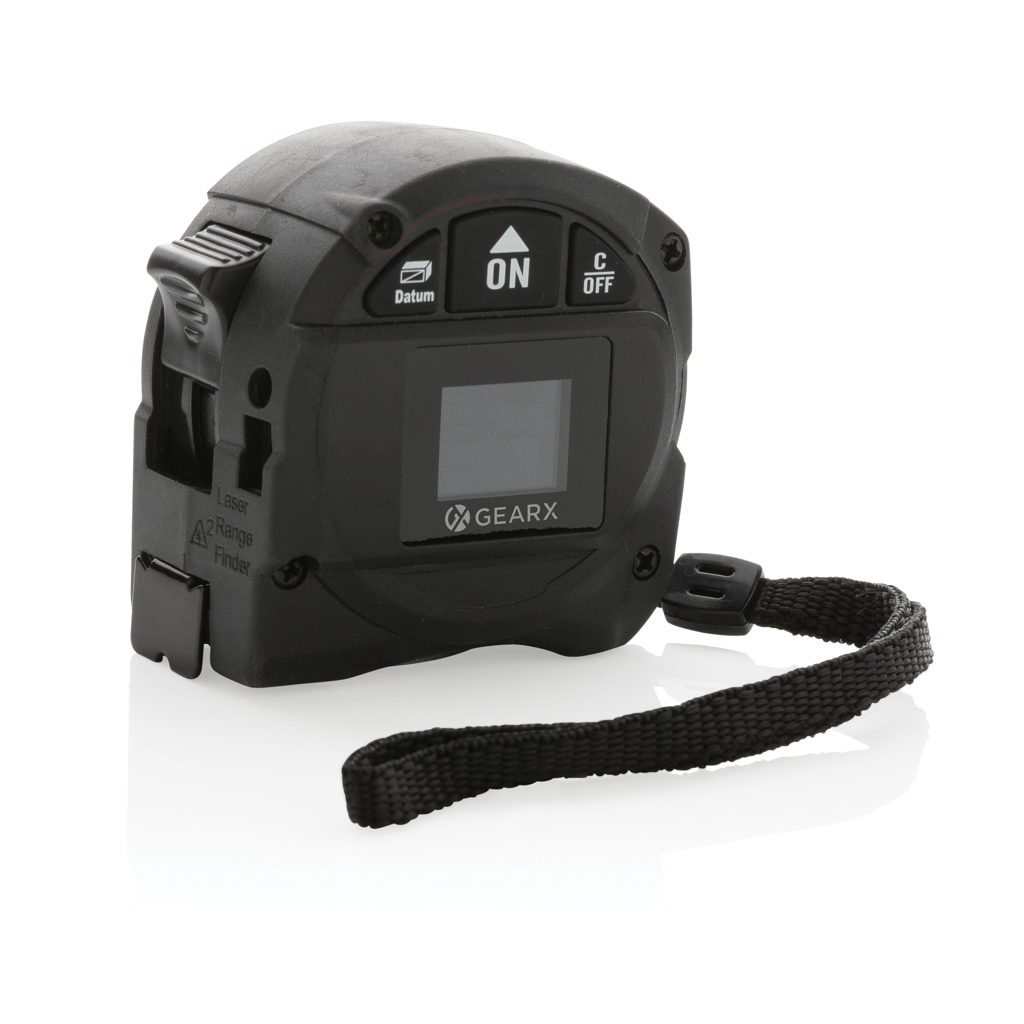 Gear X Laser-Maßband 5 m mit 30 m Laser-Distanzmesser, bedruckbar