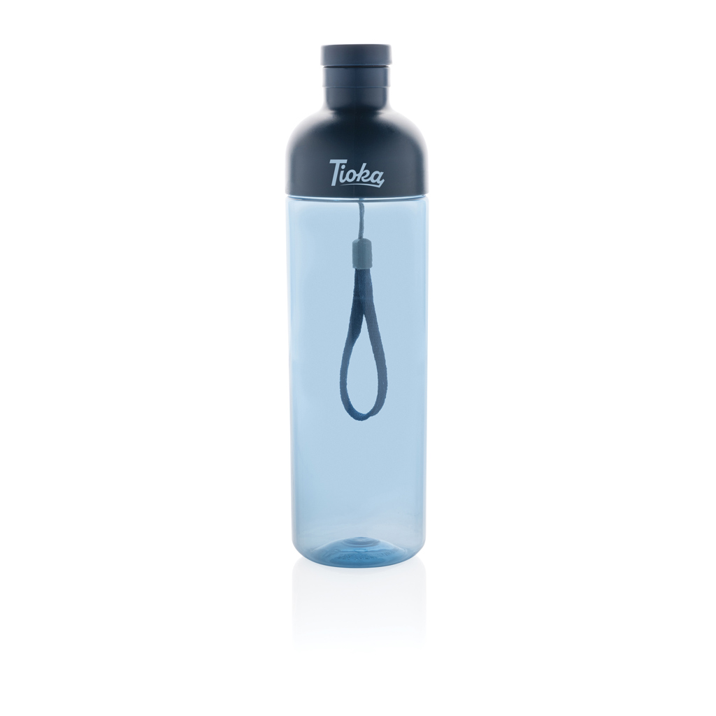 XD Collection Impact Trinkflasche 600 ml aus 65 % recyceltem PET (rPET), RCS-zertifiziert, mit Logo bedruckbar