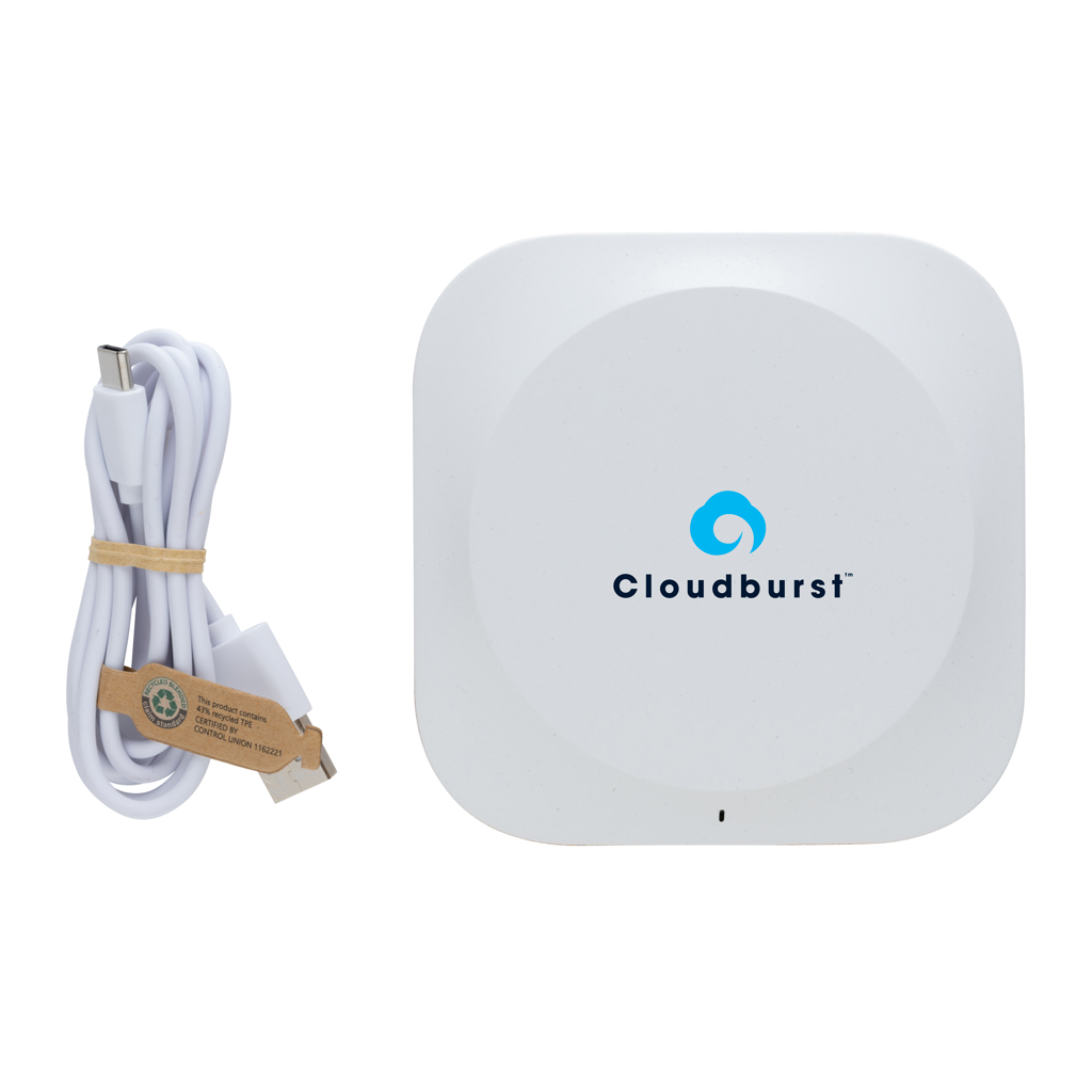 Oregon Wireless-Charger 10W aus FSC-Kork und recyceltem ABS, bedruckbar Oregon Wireless-Charger 10W aus FSC-Kork und recyceltem ABS, bedruckbar