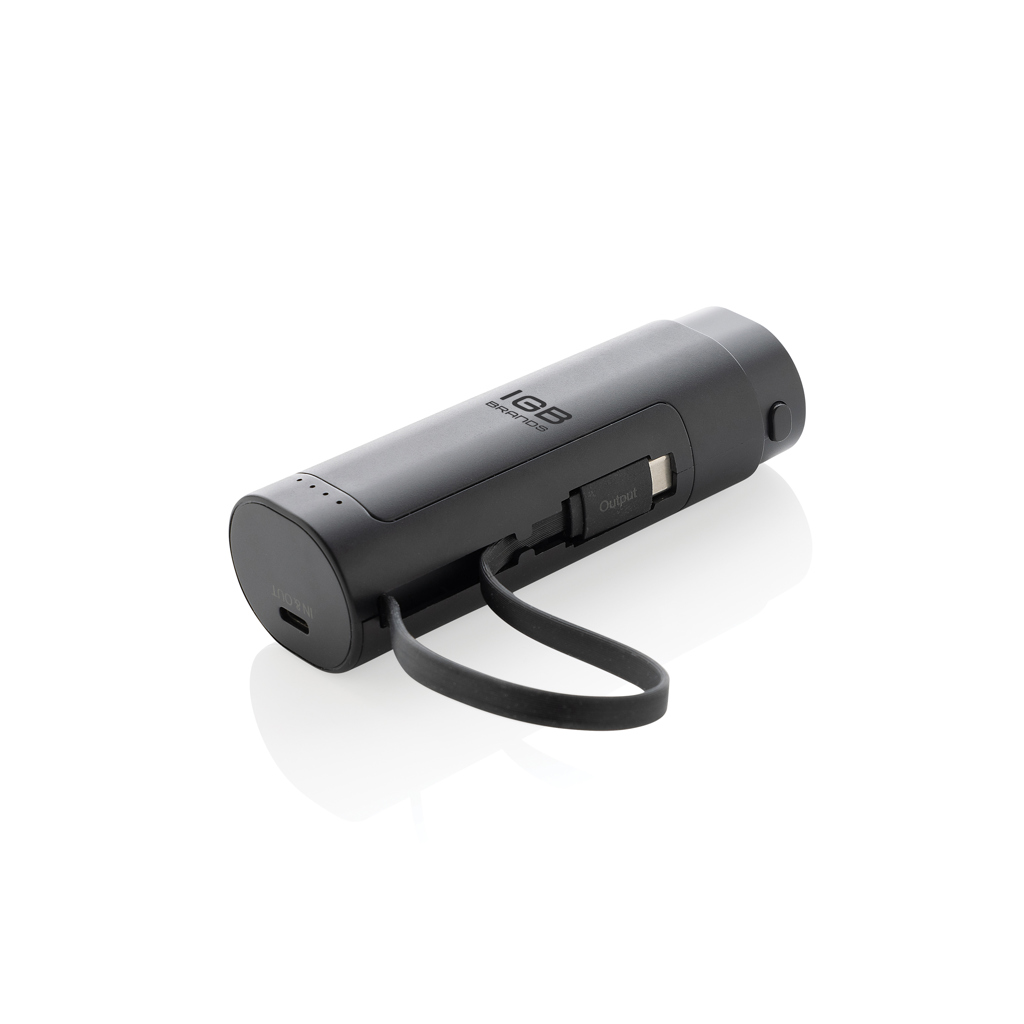 CycleCell 5000mah Powerbank mit herausnehmbarer Batterie - Innovatives Werbegeschenk für Events und Messen