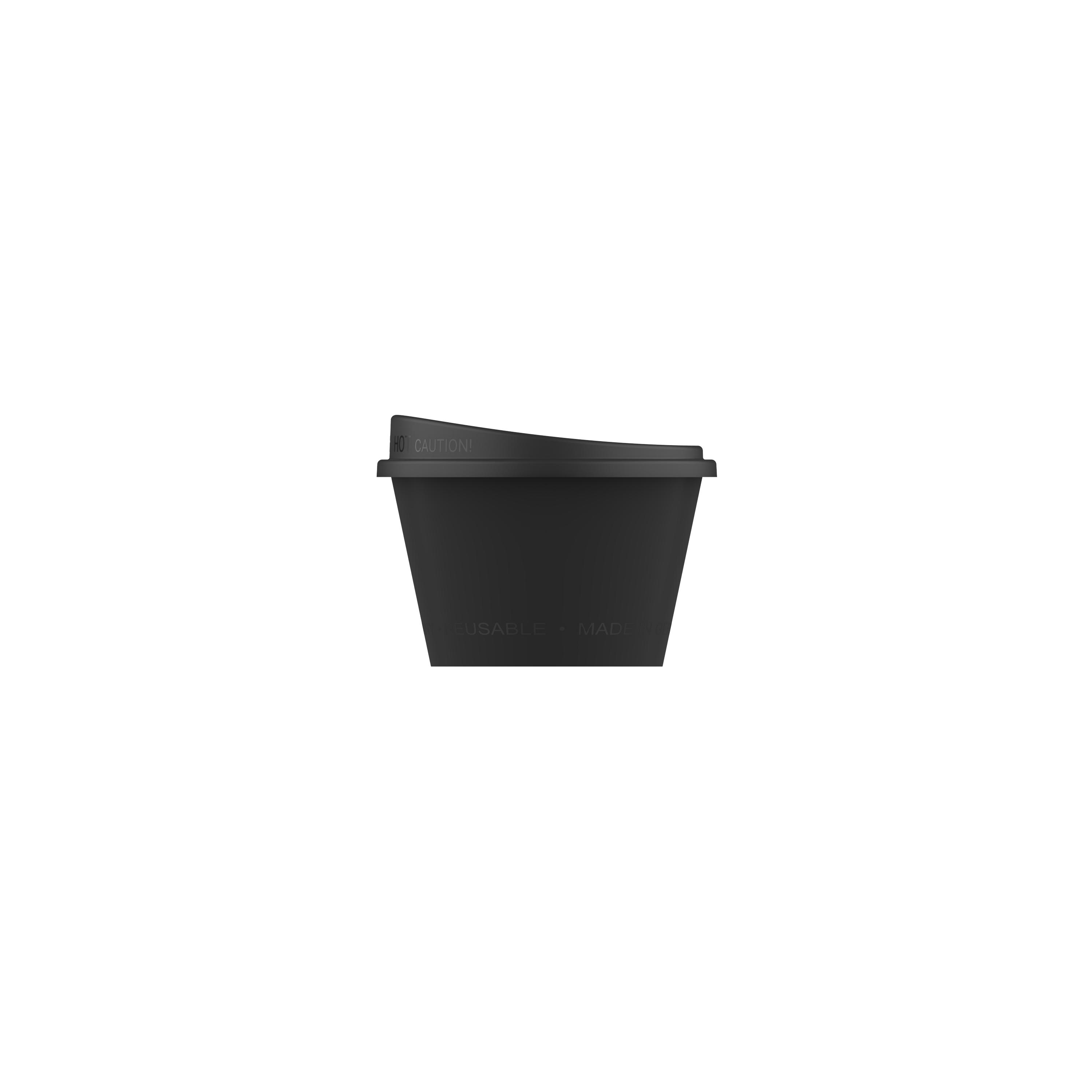 Kaffeebecher "ToGo", 0,1 l – TopView_schwarz Kaffeebecher "ToGo", 0,1 l