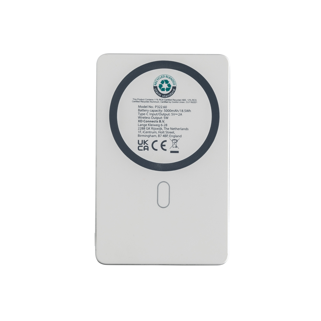 XD Collection Orion Powerbank 5.000 mAh magnetisch — recyceltes Aluminium, bedruckbar XD Collection Orion Powerbank 5.000 mAh magnetisch — recyceltes Aluminium, bedruckbar