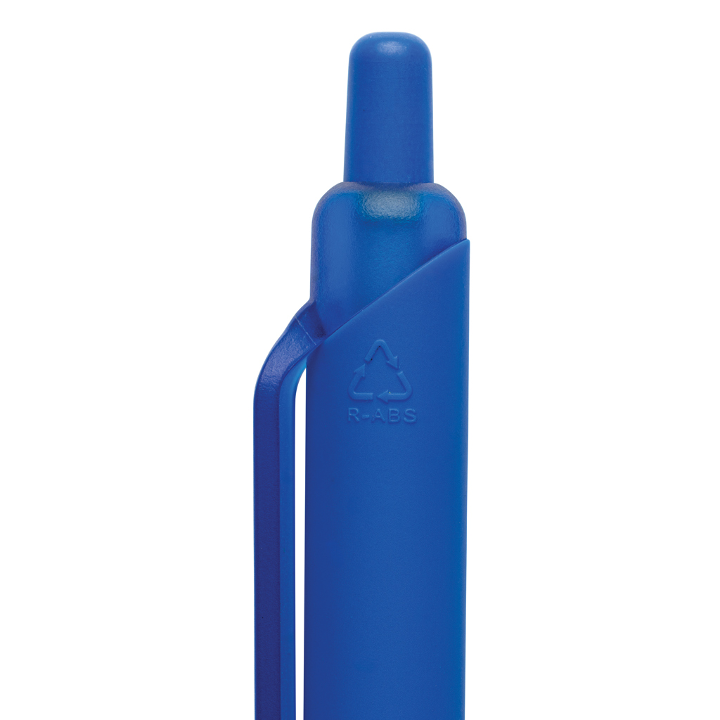 GRS-zertifizierter Kugelschreiber recyceltes ABS, blau