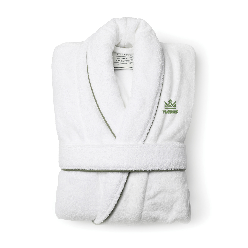 VINGA Harper Baumwollbademantel L/XL – Luxuriöses Kundengeschenk mit Logo
