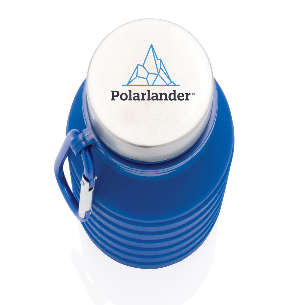 Faltbare Silikonflasche 550 ml mit Logo bedrucken – XD Collection
