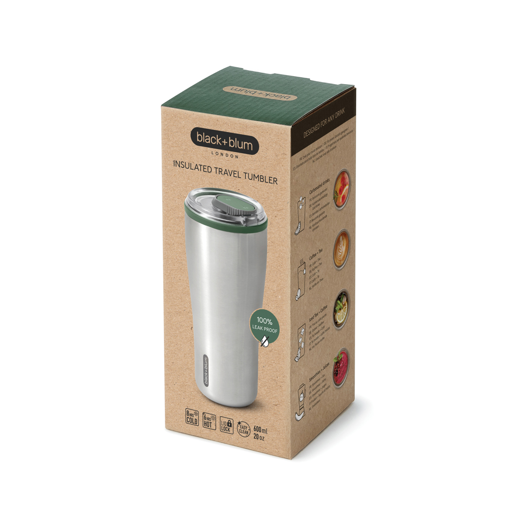 Isolierbecher Pro 600 ml Edelstahl auslaufsicher Olivgrün Isolierbecher Pro 600 ml Edelstahl auslaufsicher Olivgrün