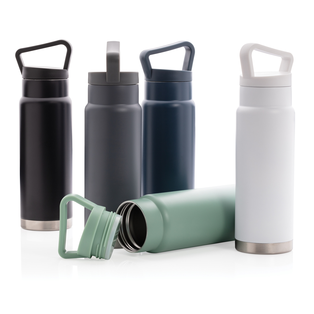 XD Collection Vakuum-Flasche 650 ml mit Tragegriff, Edelstahl