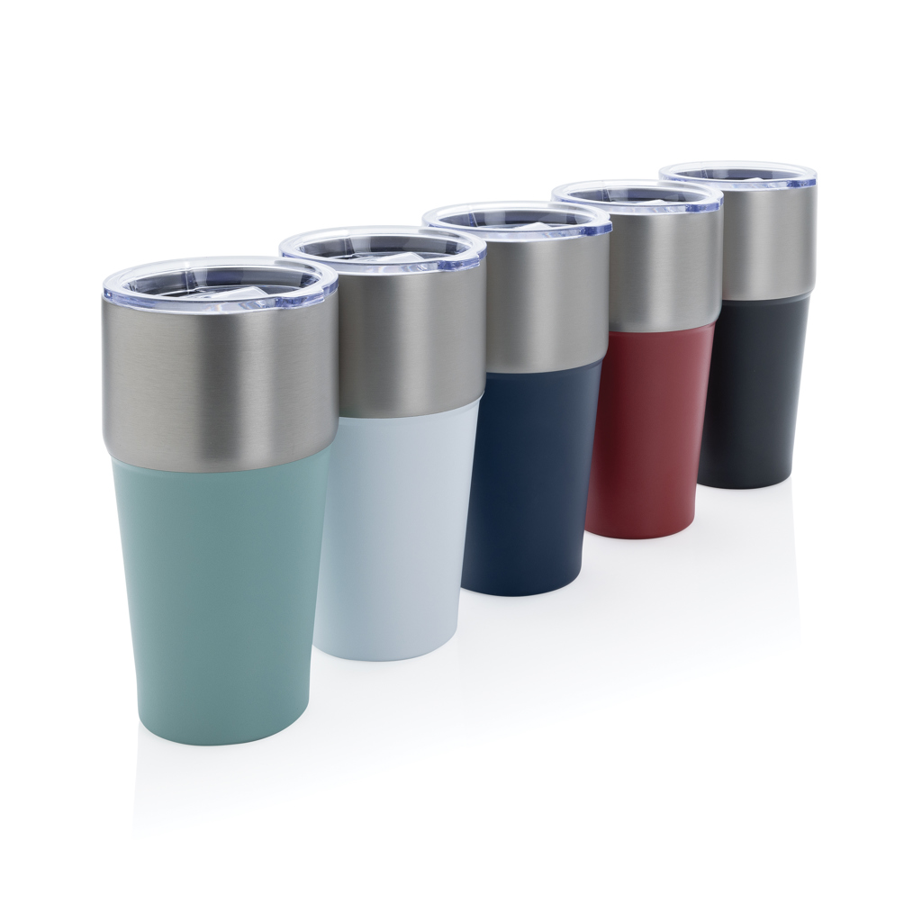 Fluid Tumbler 500 ml aus RCS-recyceltem Edelstahl, doppelwandig, mit Logo Fluid Tumbler 500 ml aus RCS-recyceltem Edelstahl, doppelwandig, mit Logo