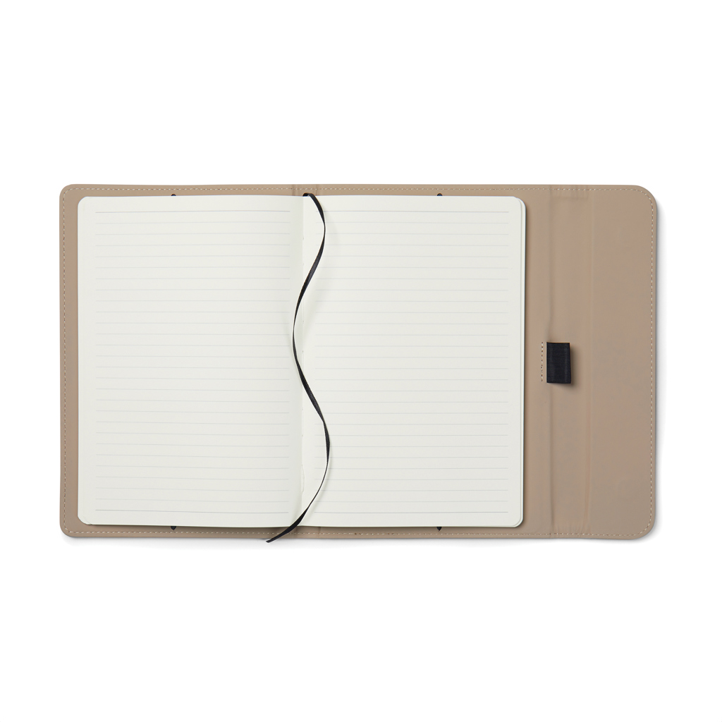 VINGA Baltimore A5-Notizbuch aus GRS-recyceltem PU und Papier