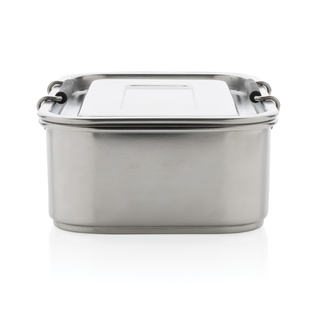 XD Collection Lunchbox aus RCS-Edelstahl, 0,8 L, auslaufsicher, mit Logo XD Collection Lunchbox aus RCS-Edelstahl, 0,8 L, auslaufsicher, mit Logo