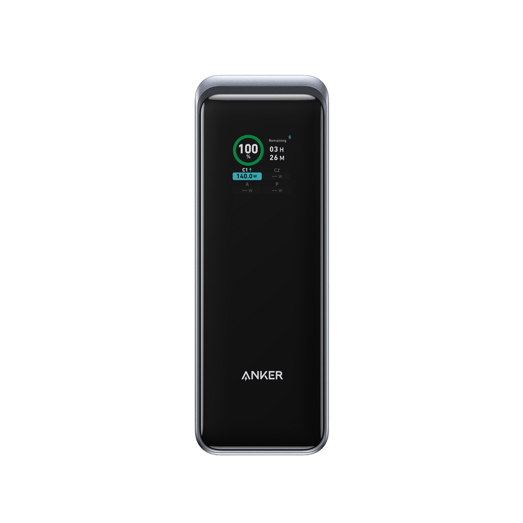 Anker Prime Powerbank 27.650 mAh mit 250 W und Farbdisplay Anker Prime Powerbank 27.650 mAh mit 250 W und Farbdisplay