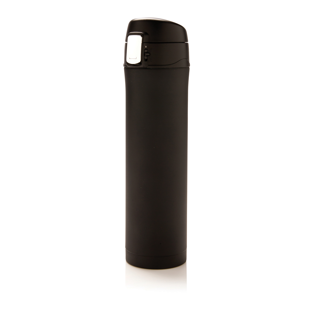 XD Collection Easy Lock Vakuumflasche 450 ml aus RCS recyceltem Edelstahl, bedruckbar XD Collection Easy Lock Vakuumflasche 450 ml aus RCS recyceltem Edelstahl, bedruckbar