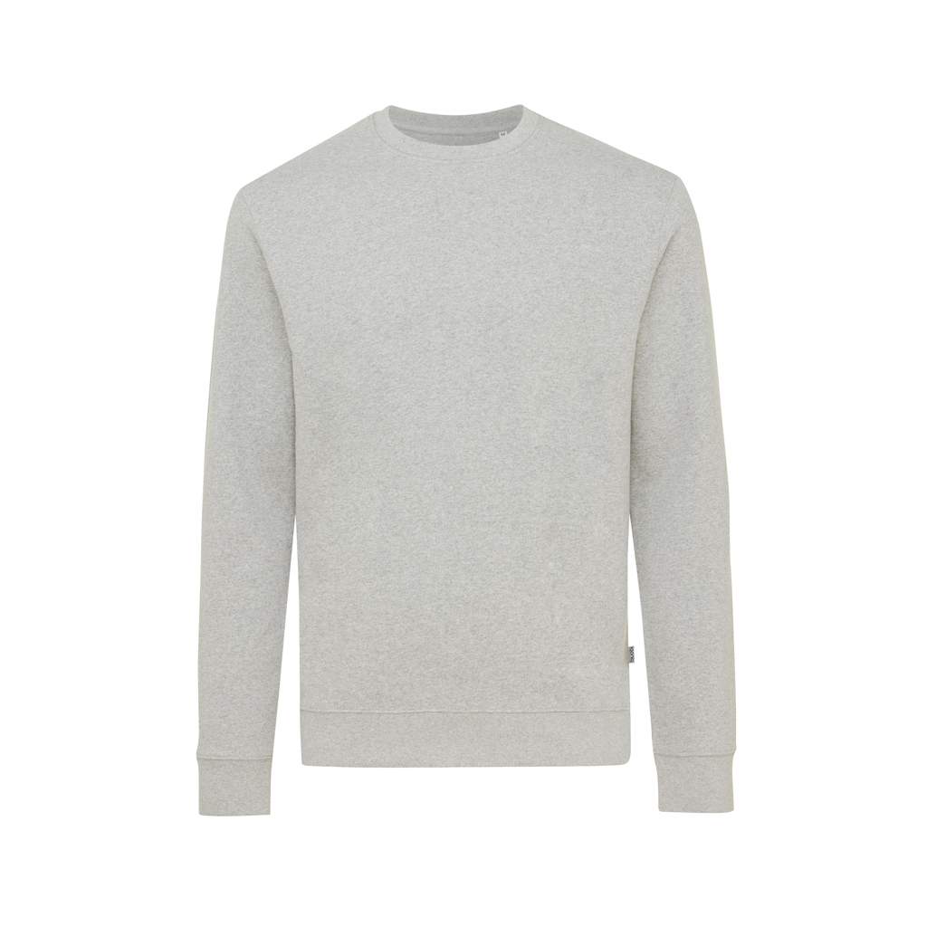 IQONIQ Denali Rundhals-Sweater aus 50% recycelter und 50% Bio-Baumwolle, ungefärbt