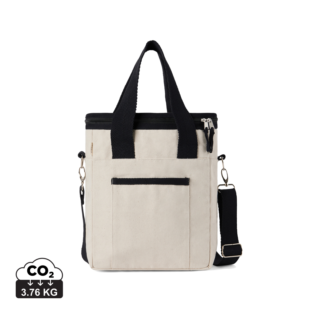 VINGA Volonne AWARE Kühltasche aus recyceltem Canvas mit Logo-Veredelung