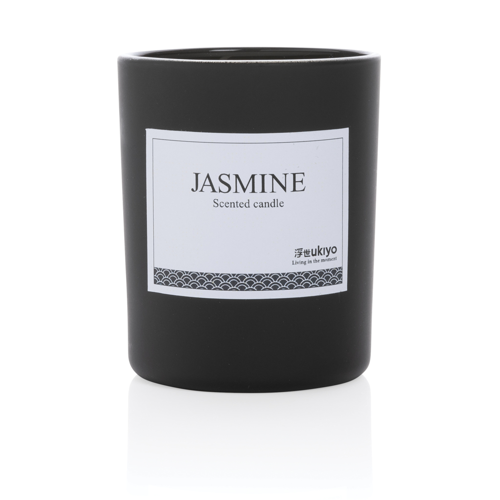 Ukiyo Duftkerze Jasmin im Glas mit Logo bedrucken Ukiyo Duftkerze Jasmin im Glas mit Logo bedrucken
