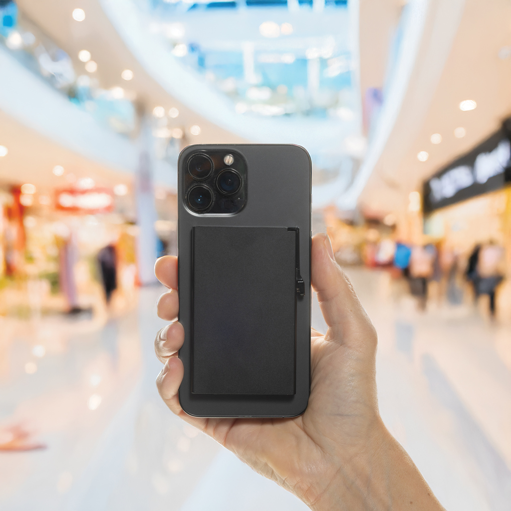 XD Collection Magnetischer RFID-Kartenhalter aus Aluminium für Smartphones