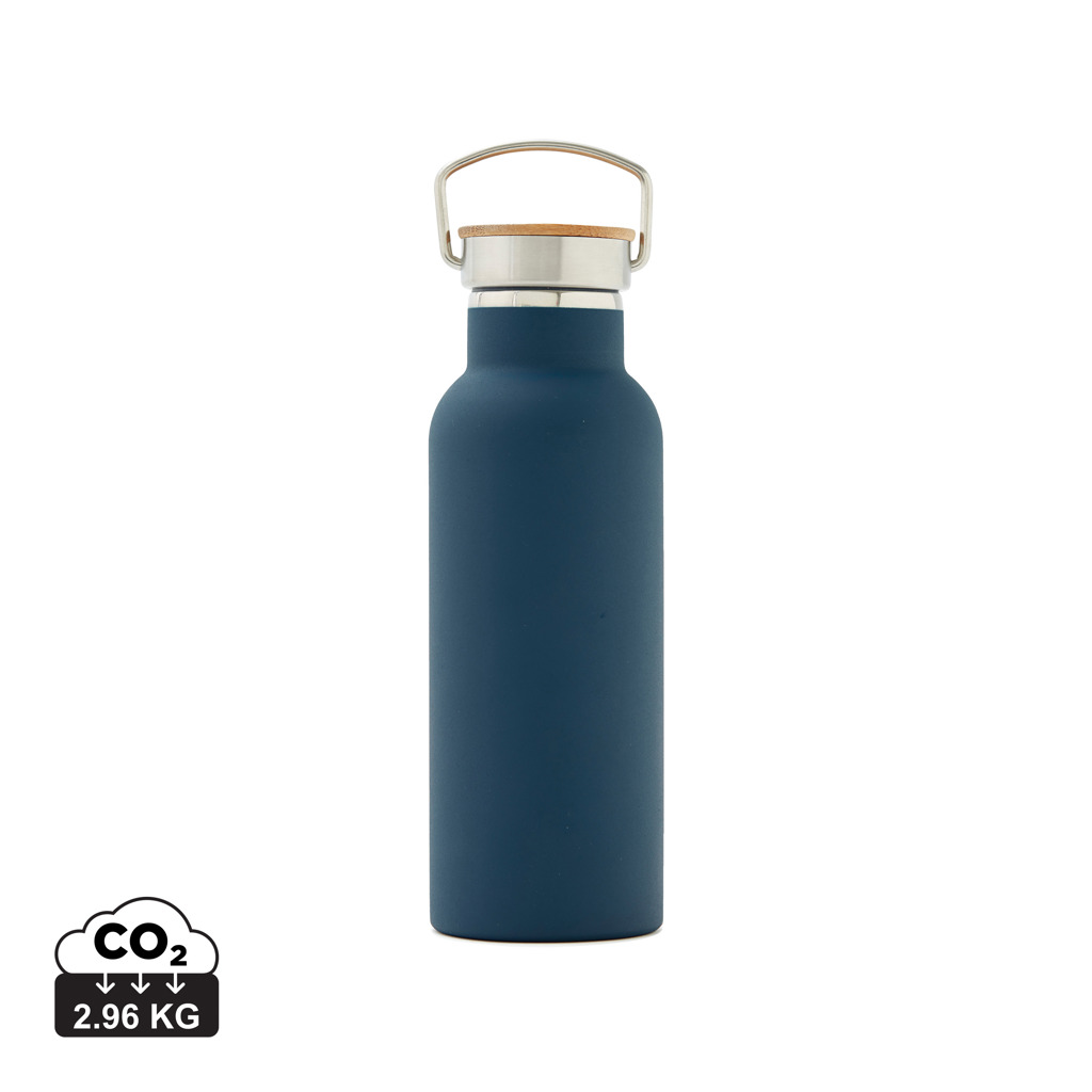 VINGA Miles Thermosflasche 500 ml mit Bambusdeckel – bedruckbar mit Logo VINGA Miles Thermosflasche 500 ml mit Bambusdeckel – bedruckbar mit Logo
