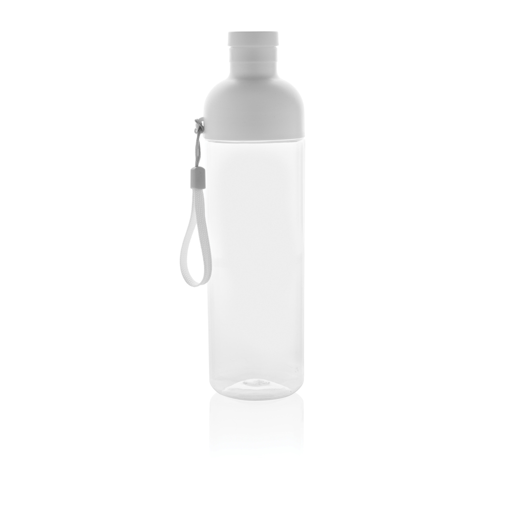 XD Collection Impact Trinkflasche 600 ml aus 65 % recyceltem PET (rPET), RCS-zertifiziert, mit Logo bedruckbar