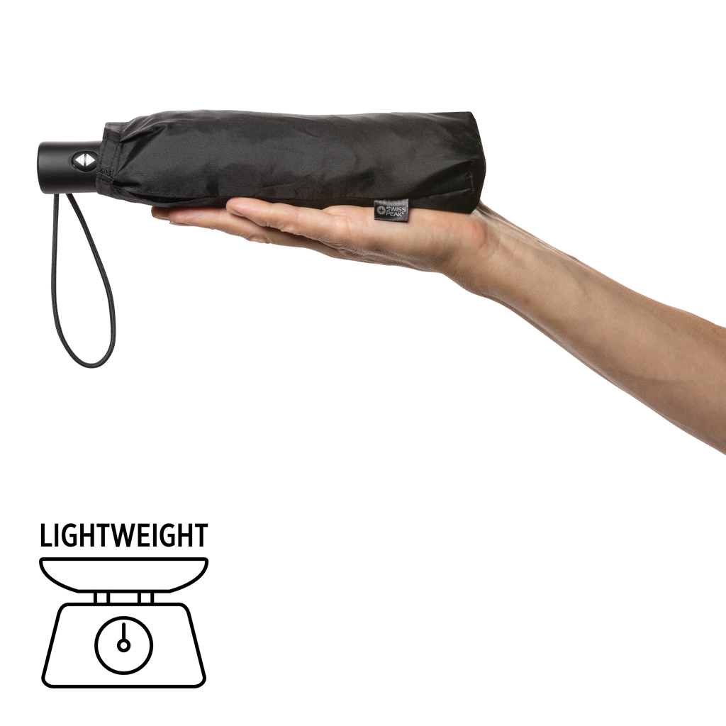 Swiss Peak AWARE RPET Taschenschirm 20,5 Zoll, vollautomatisch, schwarz Swiss Peak AWARE RPET Taschenschirm 20,5 Zoll, vollautomatisch, schwarz
