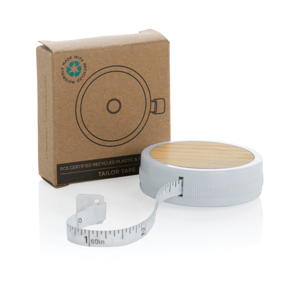 XD Collection Schneidermaßband P110.03 — RCS-recyceltes ABS mit FSC®-Bambus, bedruckbar XD Collection Schneidermaßband P110.03 — RCS-recyceltes ABS mit FSC®-Bambus, bedruckbar