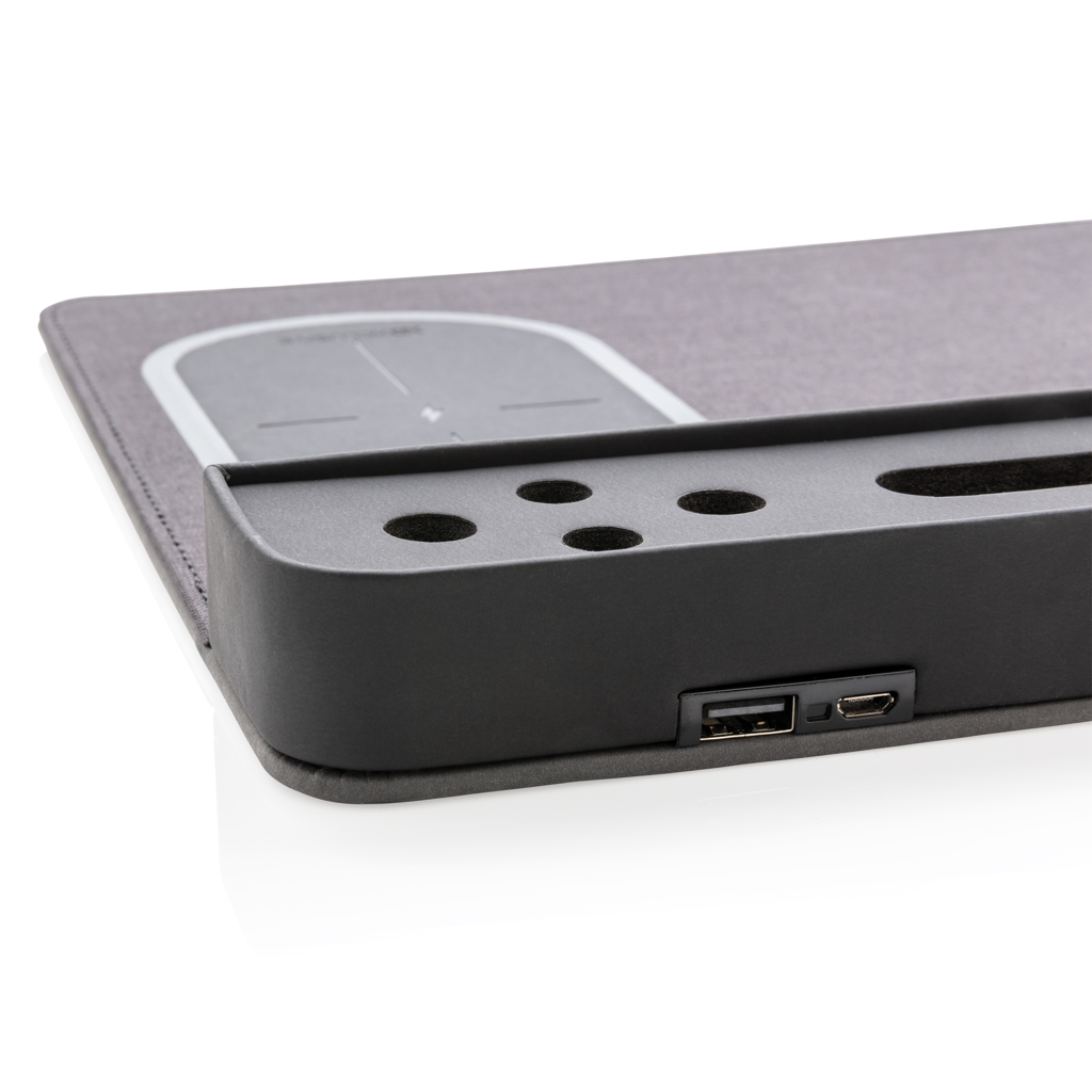 XD Xclusive Air Mousepad mit kabellosem 5W Charger und USB