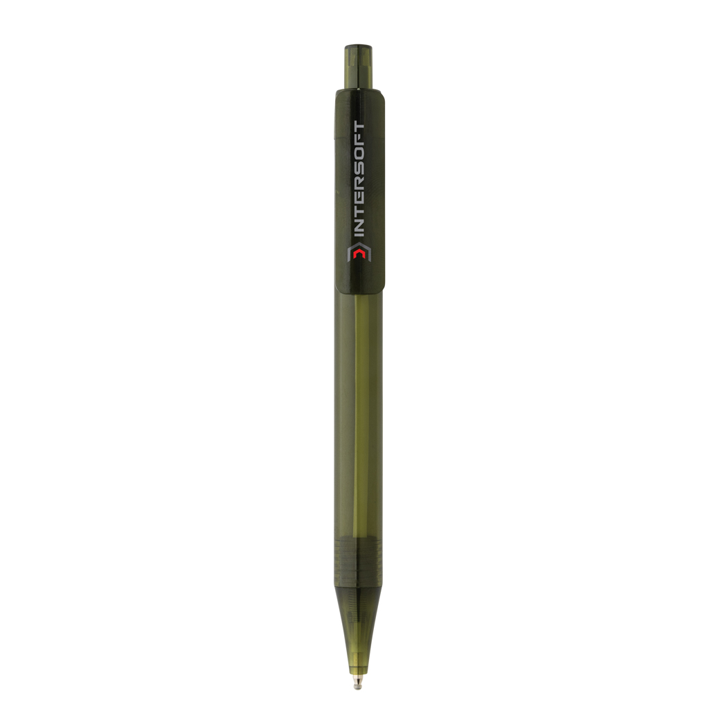 GRS rPET X8 Stift transparent – Edles Werbegeschenk für Events und Messen