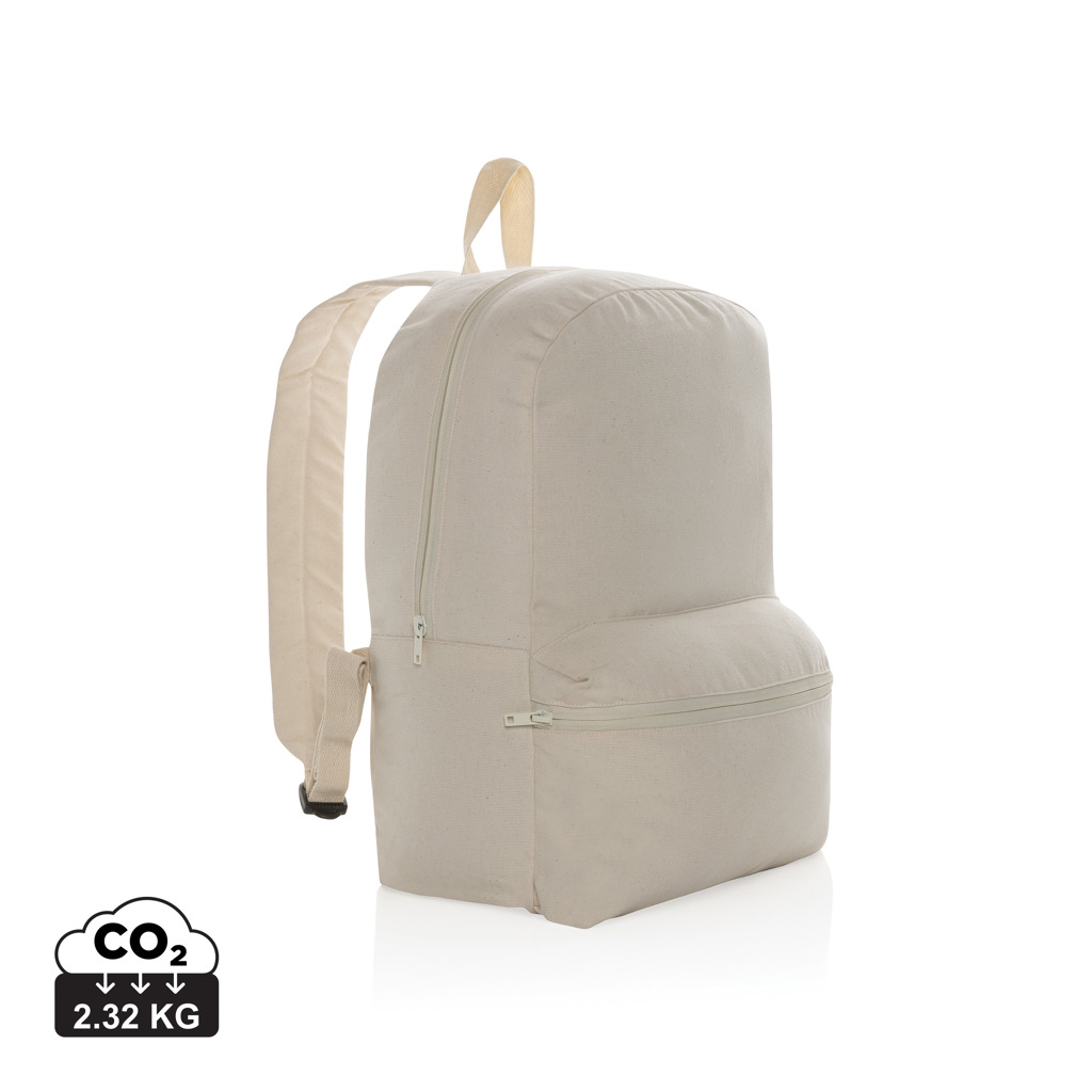 Impact Aware™ rCanvas-Rucksack 285g/m² ungefärbt – mit Logo veredelbar Impact Aware™ rCanvas-Rucksack 285g/m² ungefärbt – mit Logo veredelbar
