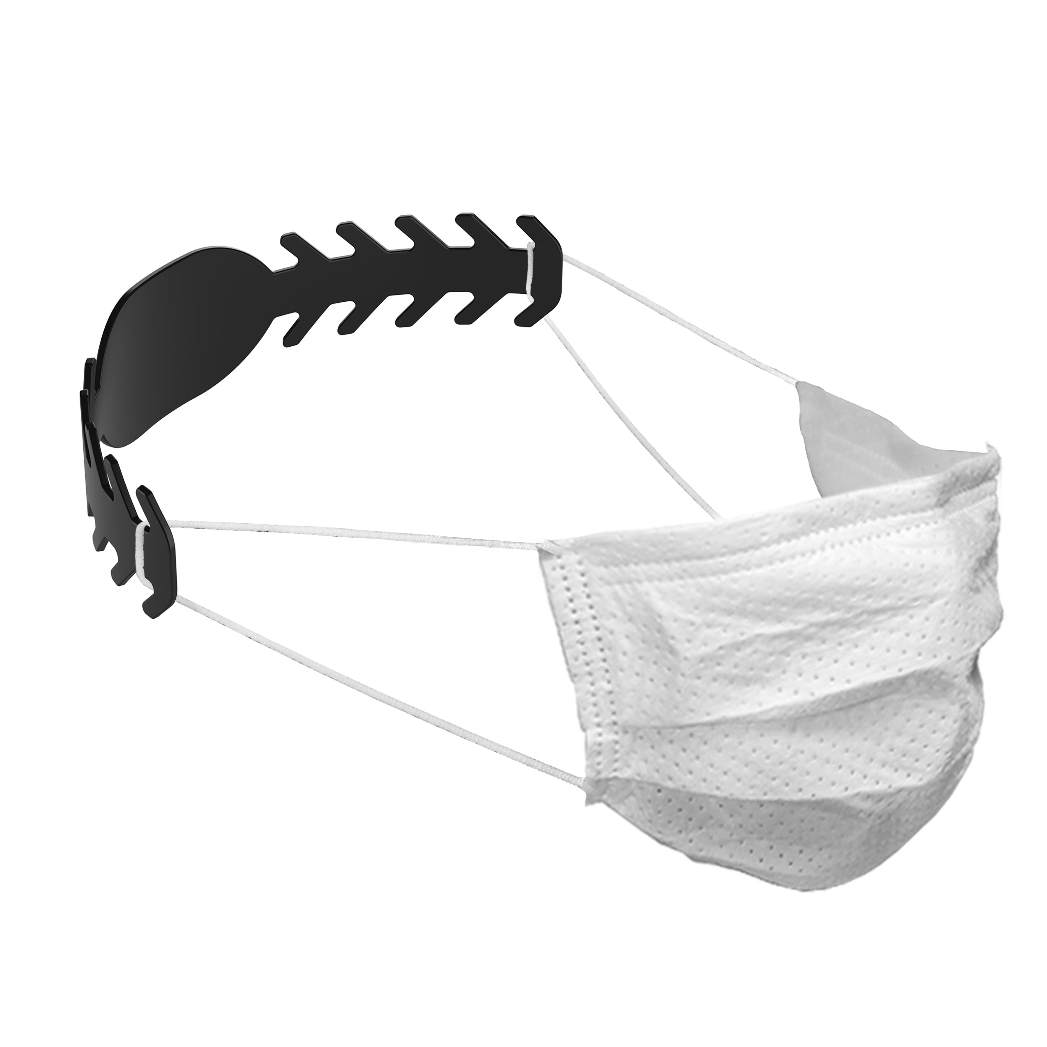Maskenhalterung "Comfort", medium – schwarz