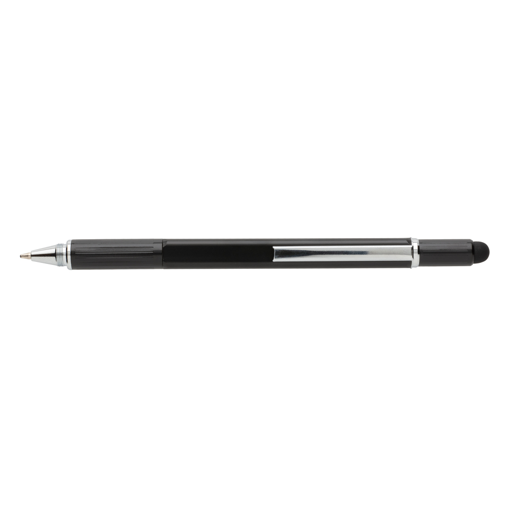 XD Collection 5-in-1 Aluminium Tool-Stift mit Wasserwaage, Skala, Schraubendreher und Stylus