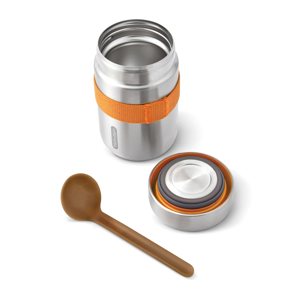 Black+Blum Food Flask 400 ml — vakuumisolierte Edelstahl-Thermobox mit Schöpflöffel
