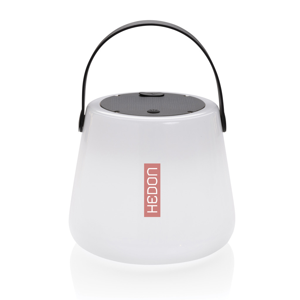 SolarGlow LED-Solartischleuchte aus RCS-recyceltem Kunststoff mit USB-C, bedruckbar SolarGlow LED-Solartischleuchte aus RCS-recyceltem Kunststoff mit USB-C, bedruckbar