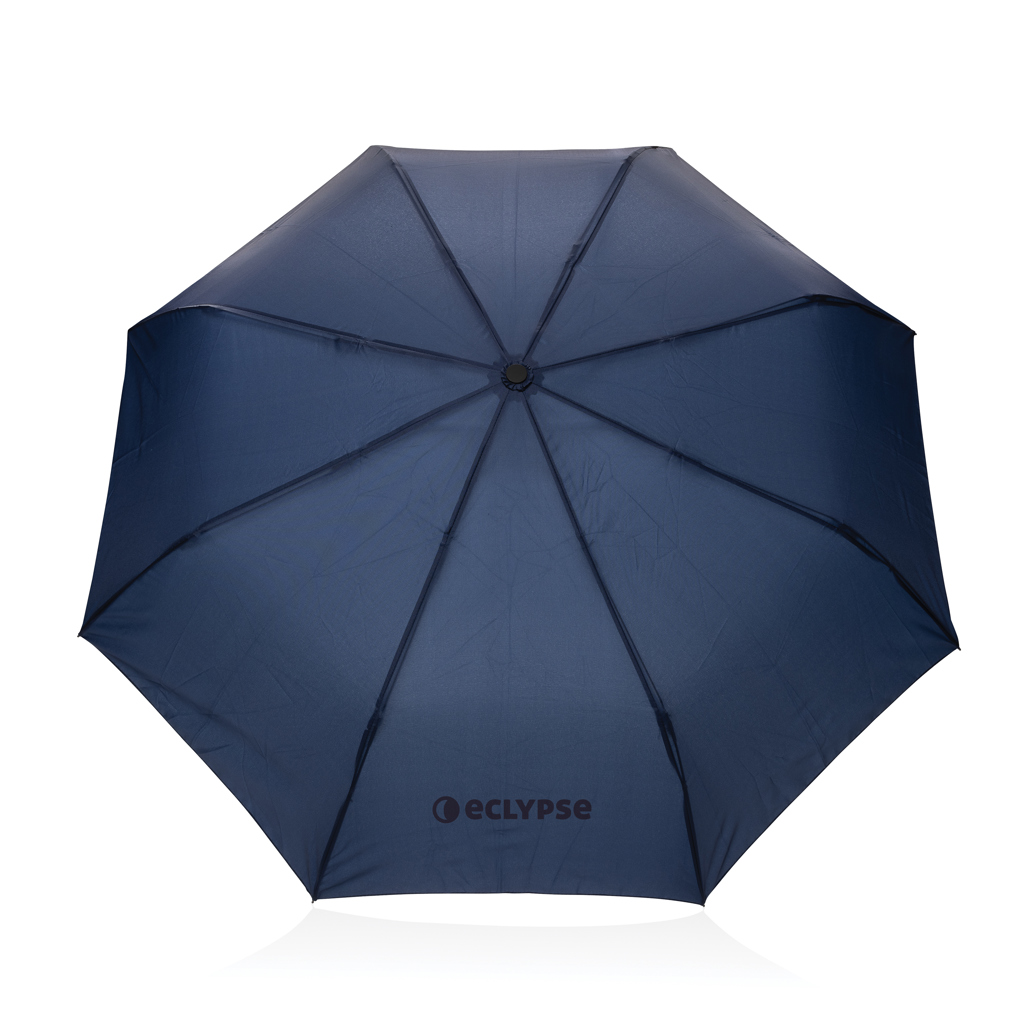 Kaycey 21" Auto-Open Mini-Regenschirm aus AWARE™ rPET — bedruckbar