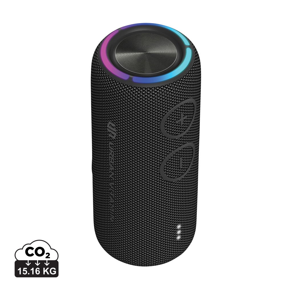 Urban Vitamin Pacific Grove 30W IPX7 Bluetooth-Speaker aus RCS-Recyclingmaterial mit Lasergravur Urban Vitamin Pacific Grove 30W IPX7 Bluetooth-Speaker aus RCS-Recyclingmaterial mit Lasergravur